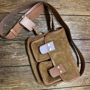 Brand new cross body brown suede Michael Kors bag